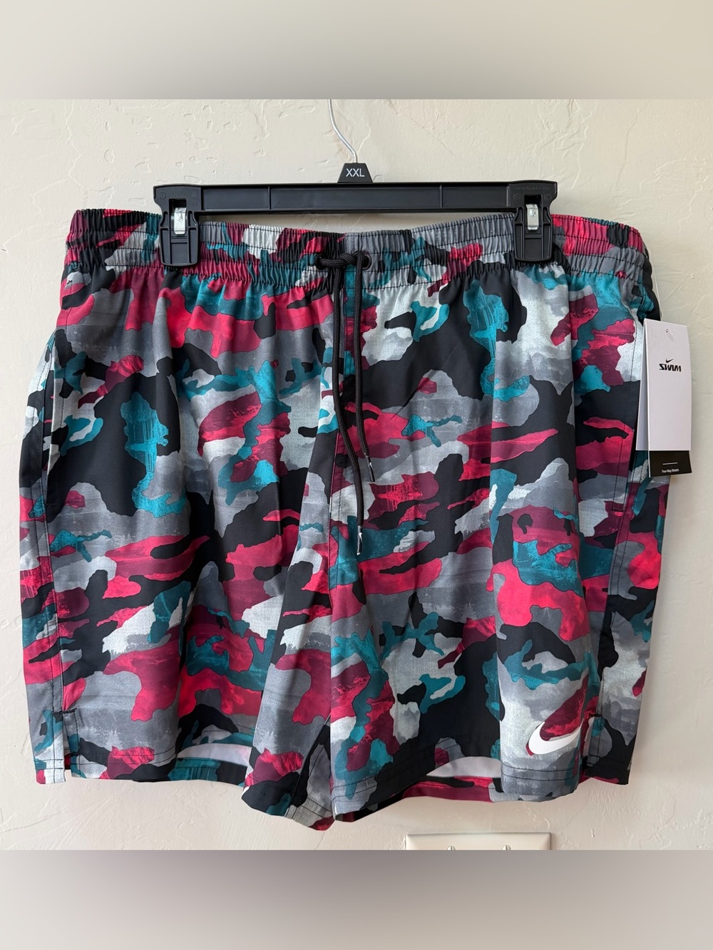 Nike Swim Classic Camo 5" Volley Shorts Mesh Lined 4-Way Stretch Mens Size XXL